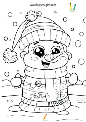 Desenhos de inverno para colorir, ficha pdf nº14