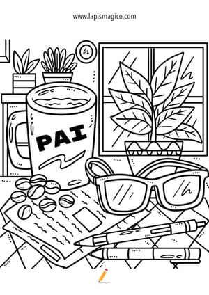 Desenhos do Dia do Pai para colorir, ficha pdf nº3