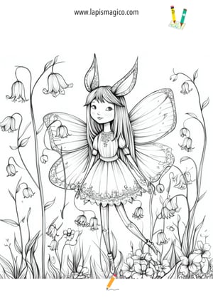 Desenhos de fadas fofinhas para colorir, ficha pdf nº9