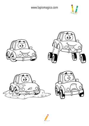 Desenhos de carros espetaculares para colorir, ficha pdf nº5
