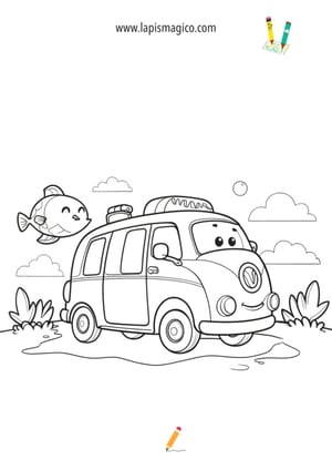 Desenhos de carros espetaculares para colorir, ficha pdf nº10