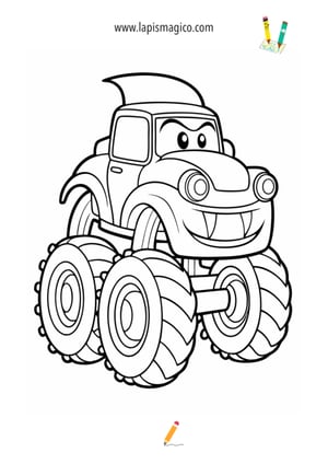 Desenhos de carros espetaculares para colorir, ficha pdf nº11