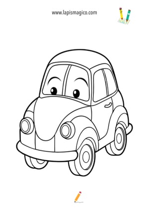 Desenhos de carros espetaculares para colorir, ficha pdf nº13