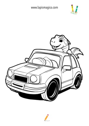 Desenhos de carros espetaculares para colorir, ficha pdf nº18