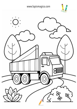 Desenhos de comboios espetaculares para colorir, ficha PDF nº17