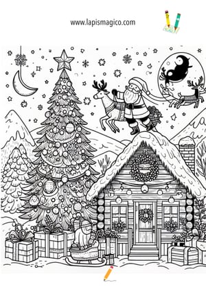 Desenhos de Natal para colorir, ficha pdf nº1