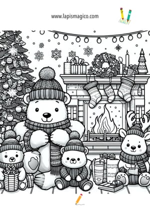 Desenhos de Natal para colorir, ficha pdf nº3