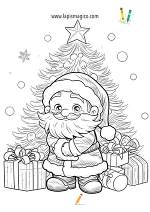Desenhos de Natal para colorir, ficha pdf nº4