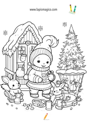 Desenhos de Natal para colorir, ficha pdf nº5