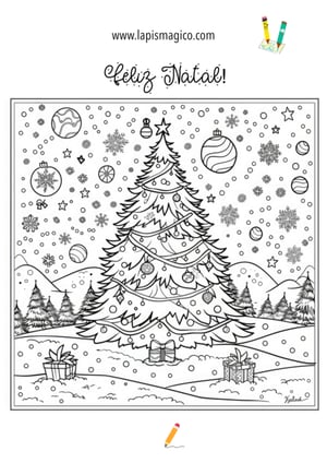 Desenhos de Natal para colorir, ficha pdf nº6