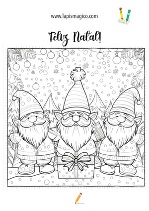 Desenhos de Natal para colorir, ficha pdf nº7