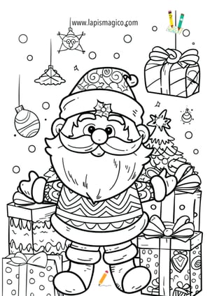 Desenhos de Natal para colorir, ficha pdf nº12