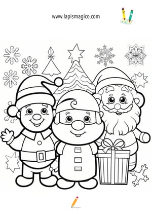 Desenhos de Natal para colorir, ficha PDF nº17