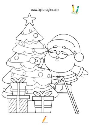 Desenhos de Natal para colorir, ficha pdf nº19