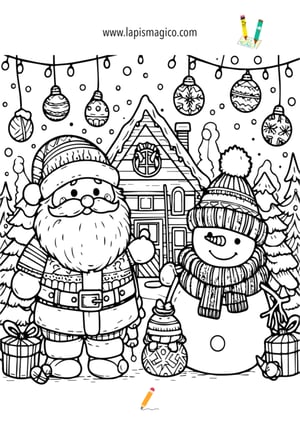Desenhos de Natal para colorir, ficha pdf nº23