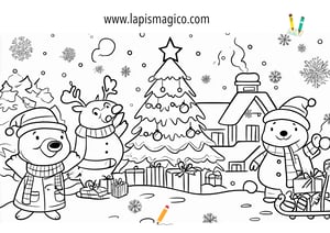 Desenhos de Natal para colorir, ficha pdf nº25