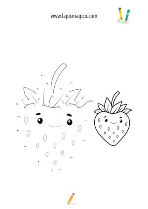 Desenhos de frutas para colorir, ficha pdf nº6