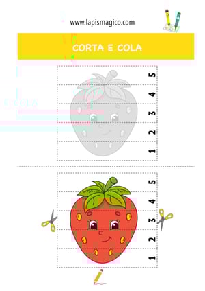 Desenhos de frutas para colorir, ficha pdf nº8
