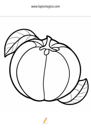 Desenhos de laranjas e tangerinas  para colorir, ficha pdf nº7