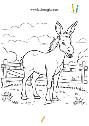 Desenhos de animais da quinta para colorir, ficha pdf nº9