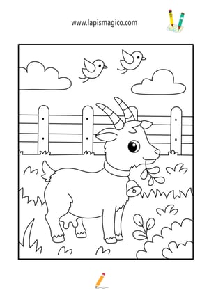Desenhos de animais da quinta para colorir, ficha pdf nº11