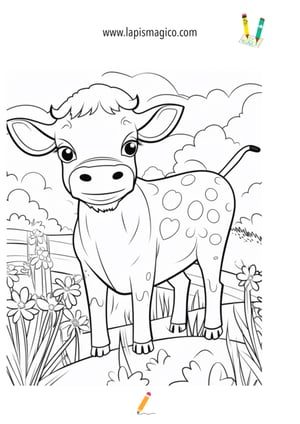 Desenhos de animais da quinta para colorir, ficha PDF nº17