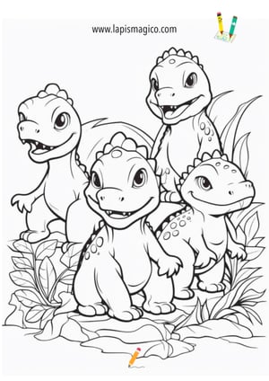 Desenhos de dinossauros para colorir, ficha pdf nº24