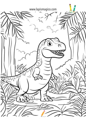Desenhos de dinossauros para colorir, ficha pdf nº25