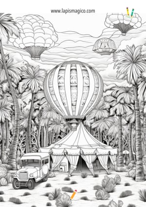 Desenhos de mundos imaginários para colorir, ficha pdf nº2