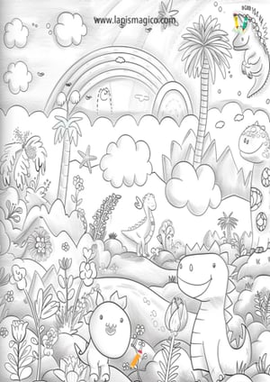 Desenhos de mundos imaginários para colorir, ficha pdf nº3