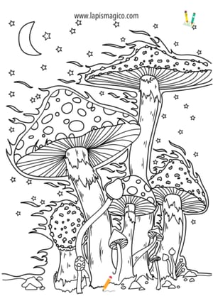 Desenhos de mundos imaginários para colorir, ficha pdf nº11