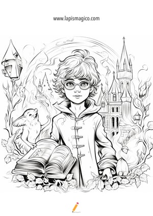 Desenhos de Harry Potter para colorir, ficha pdf nº11