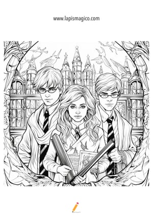 Desenhos de Harry Potter para colorir, ficha pdf nº13
