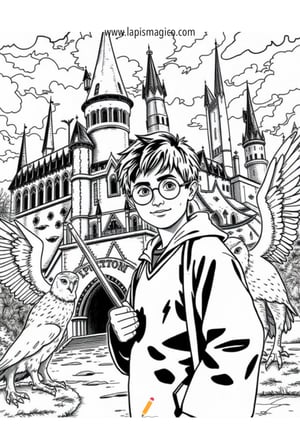 Desenhos de Harry Potter para colorir, ficha pdf nº19