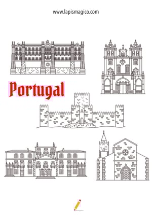 Desenhos de Portugal para colorir, ficha pdf nº4