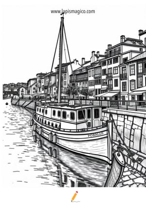 Desenhos de Portugal para colorir, ficha PDF nº10