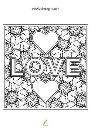 Desenhos de Dia dos Namorados para colorir, ficha pdf nº1