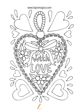 Desenhos de Dia dos Namorados para colorir, ficha pdf nº2