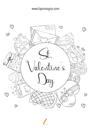 Desenhos de Dia dos Namorados para colorir, ficha pdf nº5