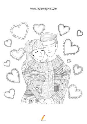 Desenhos de Dia dos Namorados para colorir, ficha pdf nº9