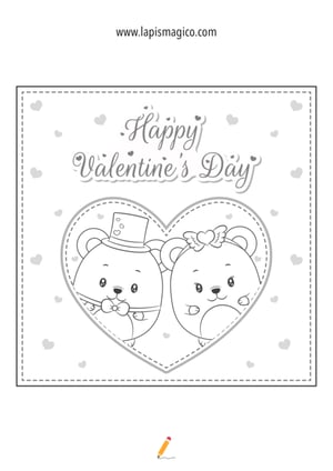 Desenhos de Dia dos Namorados para colorir, ficha pdf nº10
