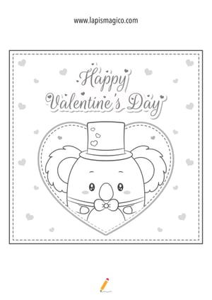 Desenhos de Dia dos Namorados para colorir, ficha pdf nº11