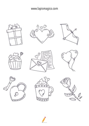 Desenhos de Dia dos Namorados para colorir, ficha pdf nº15