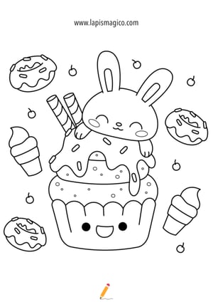 Desenhos de kawaii, ficha pdf nº11