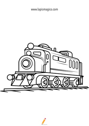 Desenhos de comboios espetaculares para colorir, ficha pdf nº1