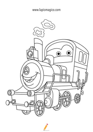 Desenhos de comboios espetaculares para colorir, ficha pdf nº4