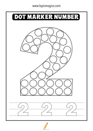 Desenhos de números para colorir, ficha pdf nº3