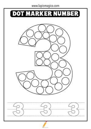 Desenhos de números para colorir, ficha pdf nº4