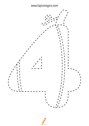 Desenhos de números para colorir, ficha pdf nº16