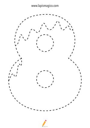 Desenhos de números para colorir, ficha pdf nº20